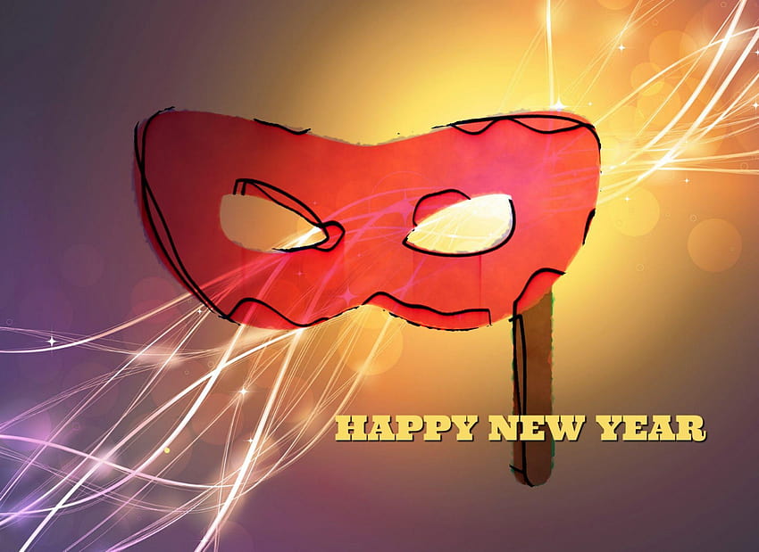New Year Mask. One of over 16,000 ** , backgrounds HD wallpaper