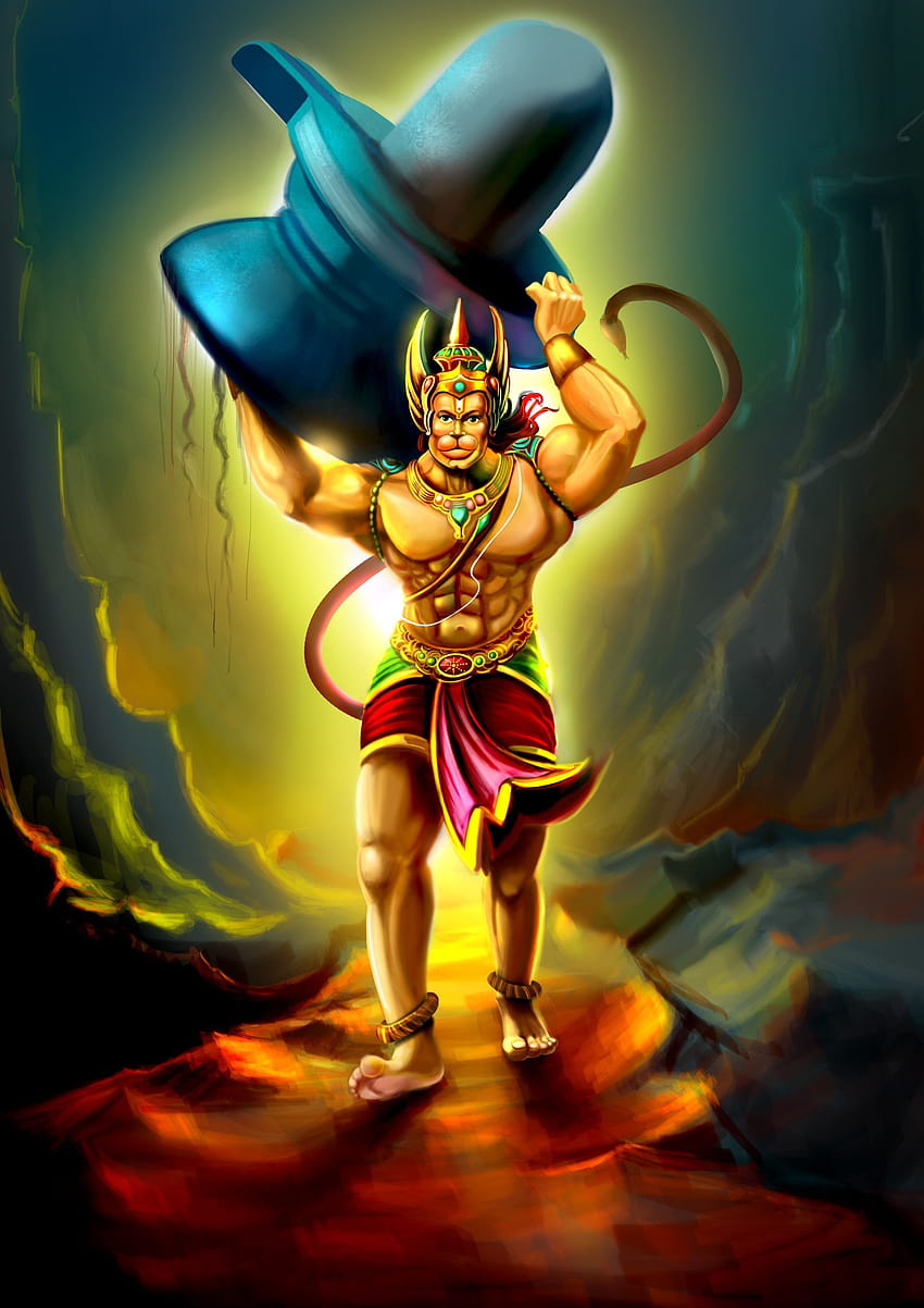 Hanuman은 Rama의 열렬한 신봉자입니다. 그는 힌두교 신화의 다양한 버전의 중심 인물 중 하나입니다. HD 전화 배경 화면