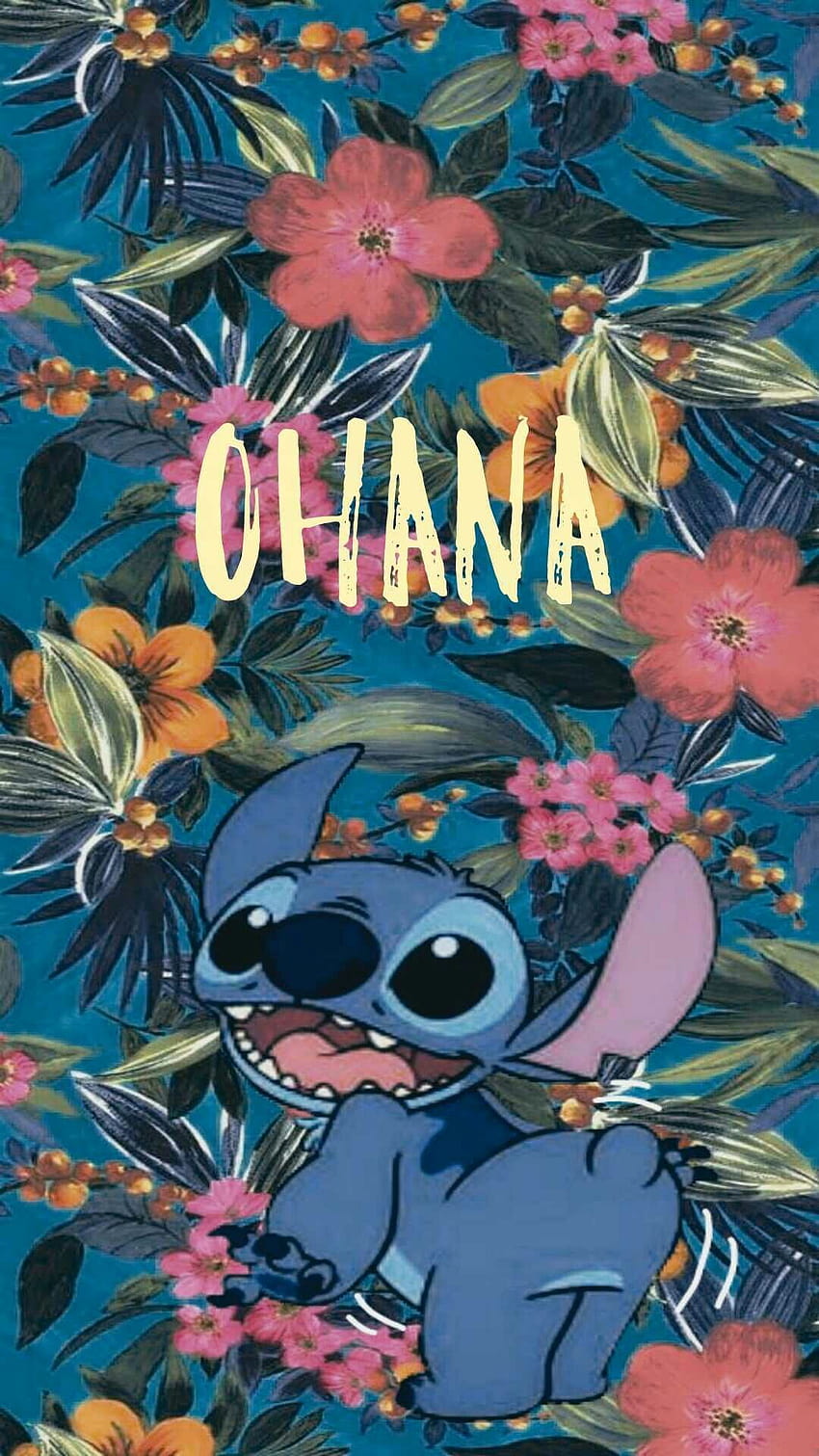 stitch ohana iphone wallpaper
