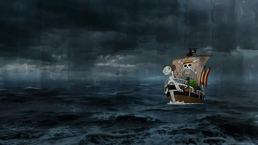 Going Merry In The Storm : OnePiece, the going merry HD wallpaper