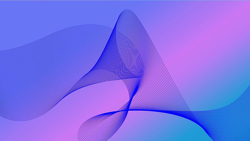 s abstractos ondulados de línea rosa azul, azul y rosa fondo de pantalla