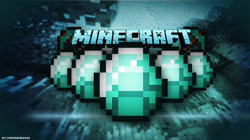 4 Minecraft Diamond, Minecraft-Miniatur HD-Hintergrundbild