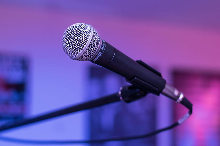 macro, mic, microphone and backgrounds, microphones HD wallpaper