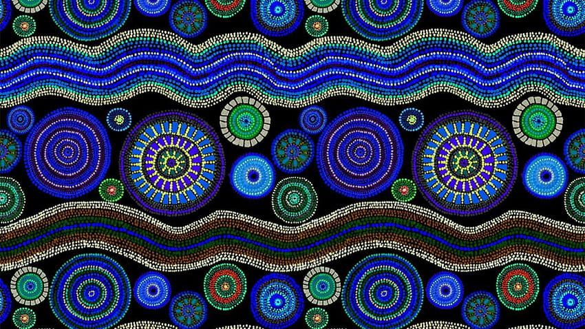11 niesamowicie pięknych aborygeńskich grafik kropkowych + rdzenne, aborygeńskie y Tapeta HD