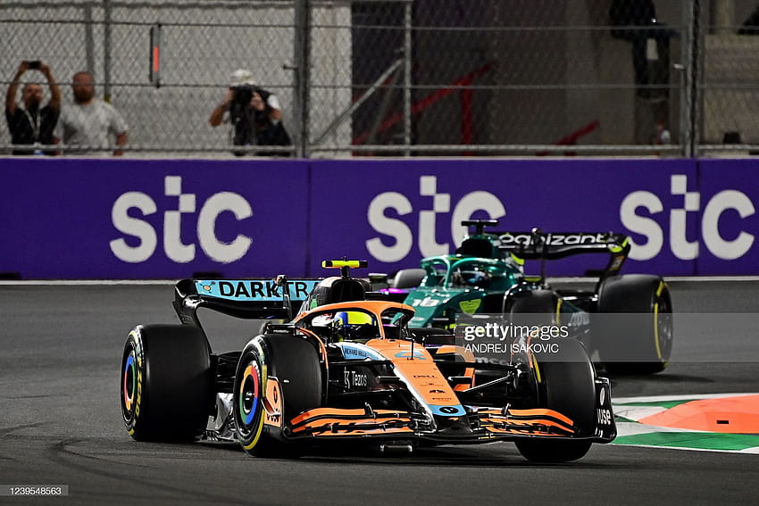 McLaren's British driver Lando Norris drives during the 2022 Saudi... News, lando norris 2022 HD wallpaper