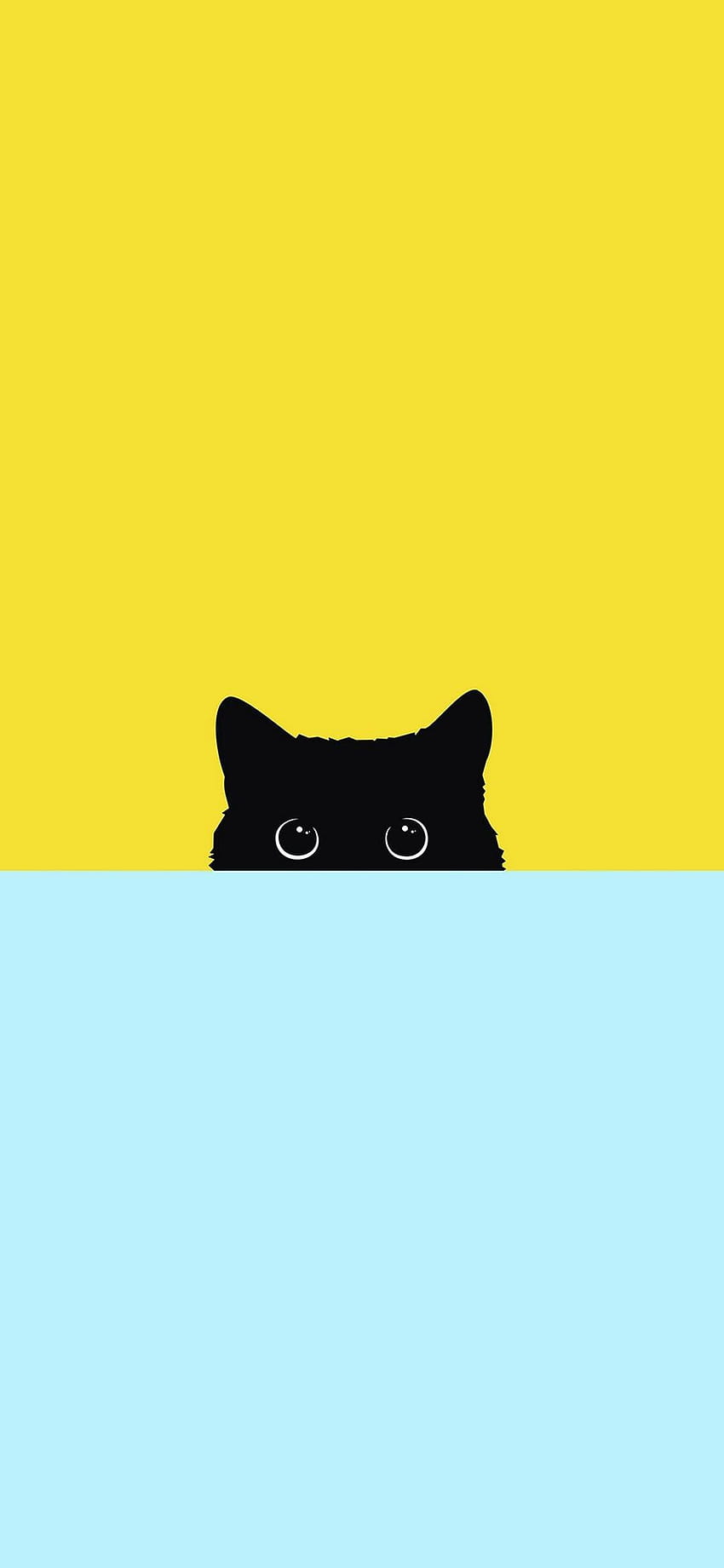 Hidden Cat Minimal ...pinterest, cat minimalist HD phone wallpaper