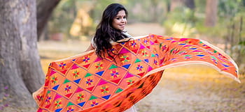 Mahi Gill Fluttering Her Dupatta - DesiComments.com