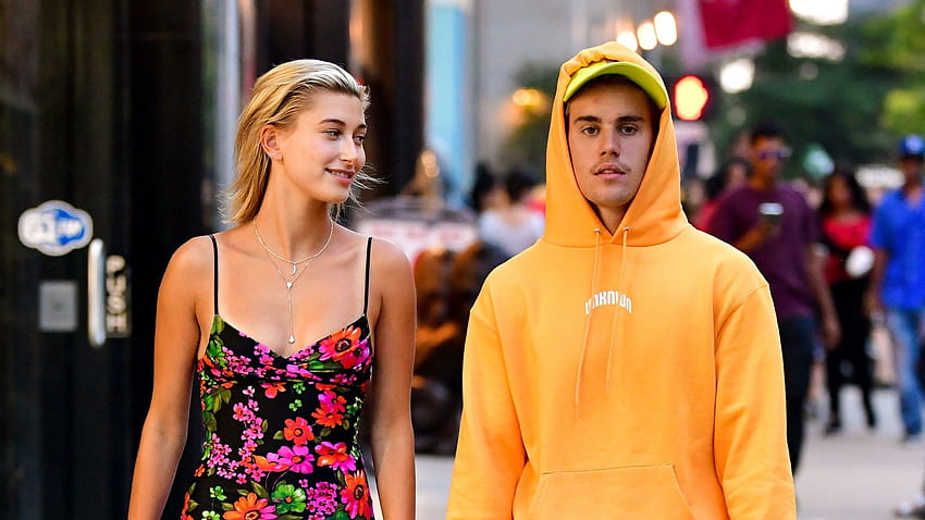 Justin Bieber dzieli się wspomnieniami z żoną, Hailey Bieber, justinem i hailey bieber Tapeta HD