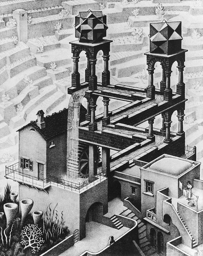MC Escher, Maurits Cornelis Escher Android Mobile Tapeta na telefon HD
