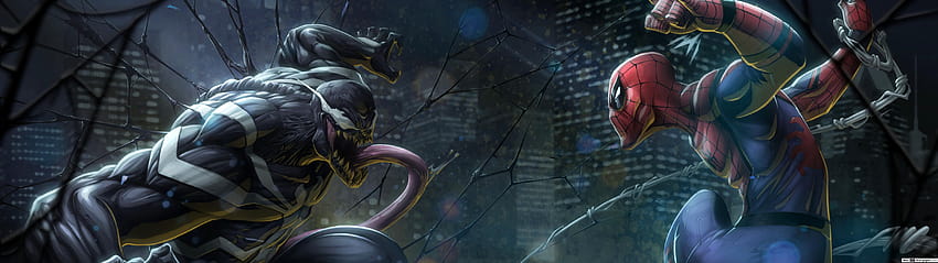 Venom kontra Spiderman Marvel, Venom Marvel Halloween Tapeta HD