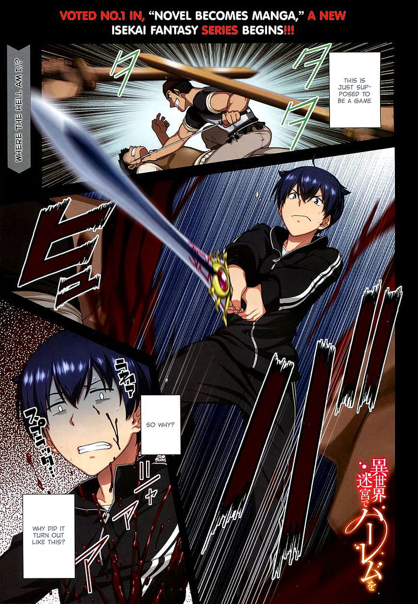 Anime Acces] Isekai Meikyuu de Harem wo 01 ENG HD phone wallpaper