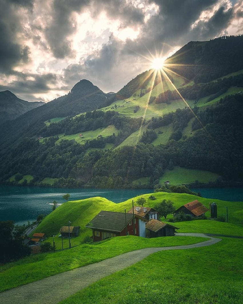 Lungern, Szwajcaria Tapeta na telefon HD