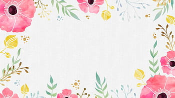 Watercolor Tropical Floral Pattern, Delicate Flower Wallpaper, Wildflowers  Blue, Wallpaper On A White Background Stock Photo, Picture and Royalty Free  Image. Image 91308570.