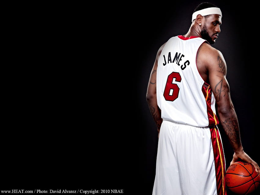 LeBron James Miami Heat, miami heat basketball players HD wallpaper