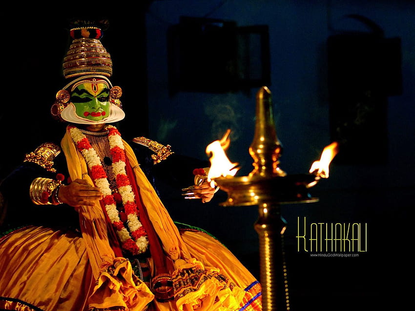 Kathakali, danza de Kerala fondo de pantalla
