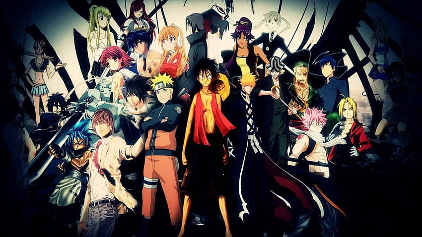all anime mixed HD wallpaper