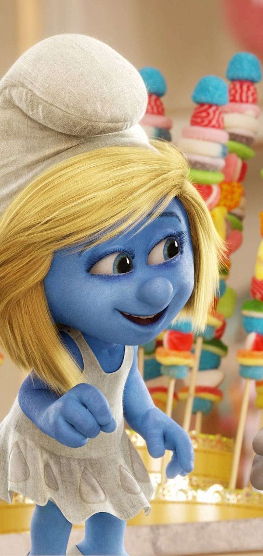 1440x3040 The Smurfs 2, Smurfette, Animation for Samsung Galaxy Note 1 Plus & S10 Plus HD phone wallpaper