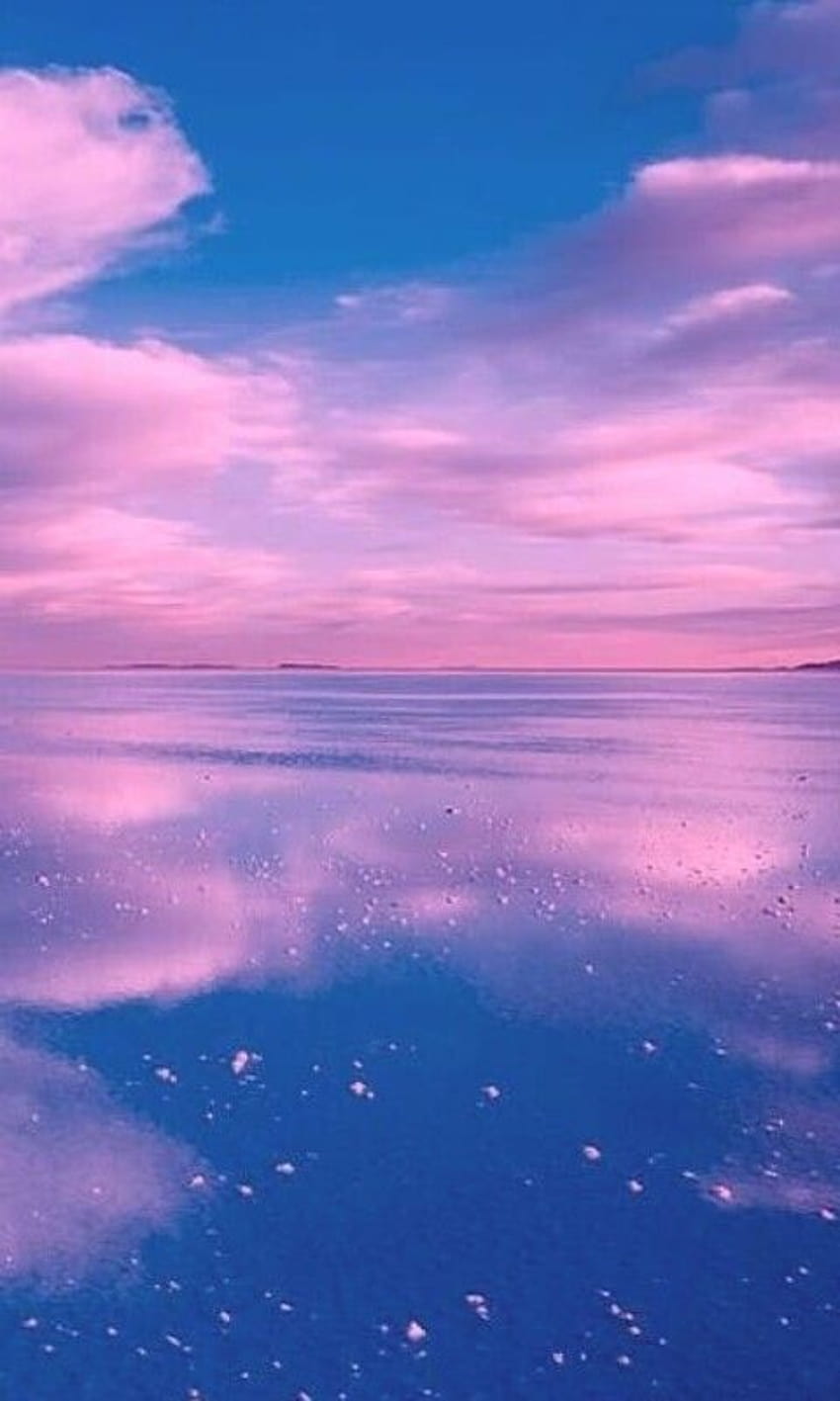 Przypinka na Ulubione szpilki podróżne, różowo-fioletowo-niebieska estetyka Tapeta na telefon HD