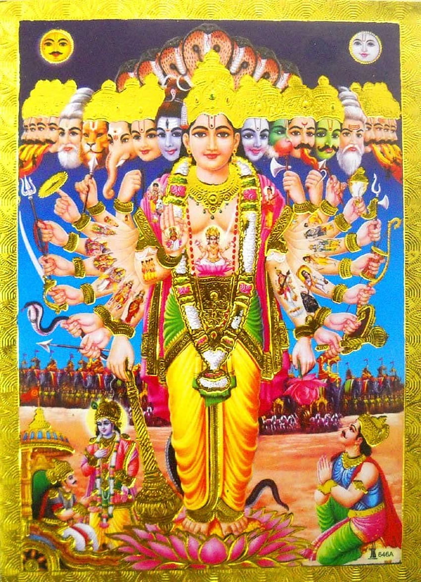 Lord Krishna showing Virat Roop to Arjuna/ Reprint, krishna virat roop HD  phone wallpaper | Pxfuel