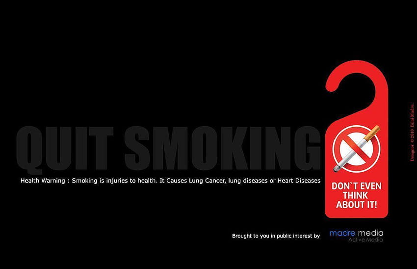Smetti di fumare, niente fumo Sfondo HD