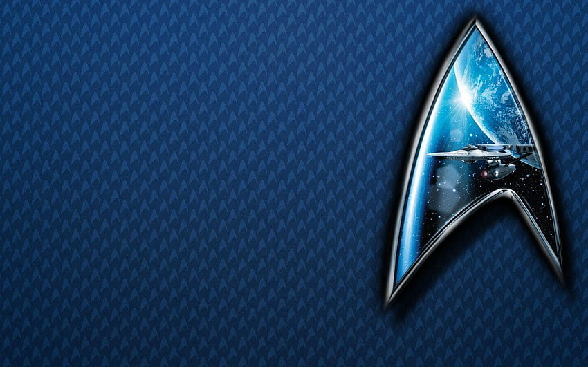 Star Trek Emblem สัญลักษณ์ของสตาร์เทรค วอลล์เปเปอร์ HD