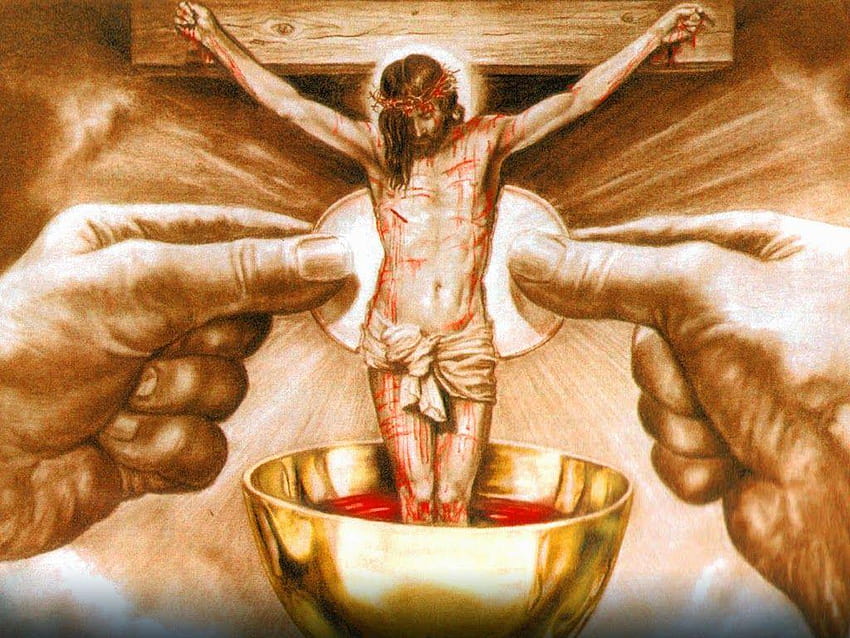 In Love: Jesus, the Bread of Eternal life, eucharist background HD wallpaper