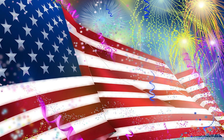 Ден на независимостта на Съединените щати, 4 юли ❤, ден на знамето HD тапет
