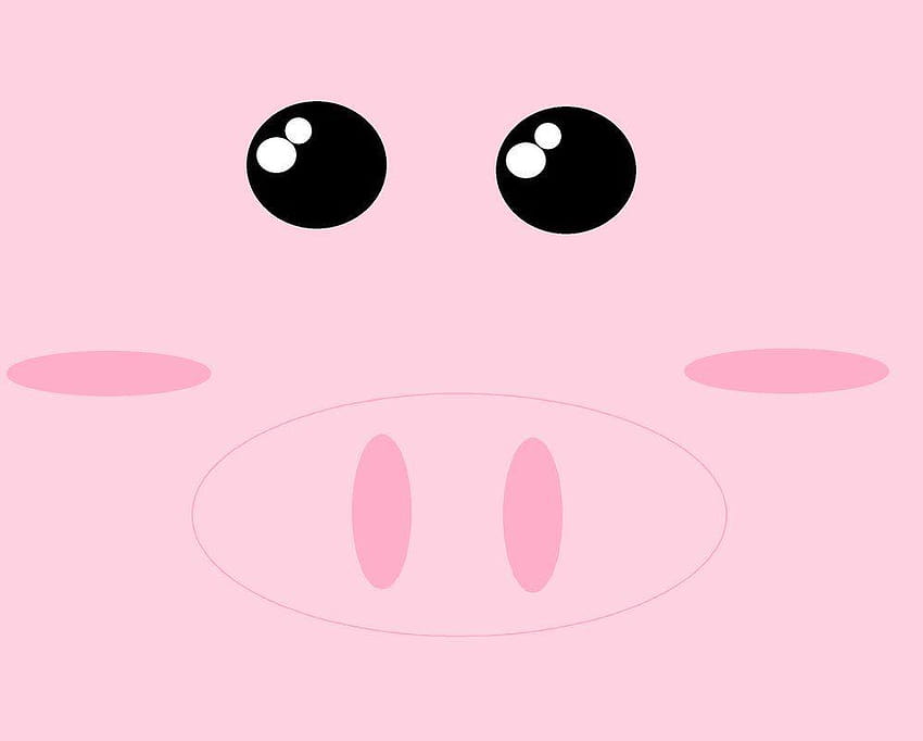 Cara de porco dos desenhos animados, desenhos de porco papel de parede HD