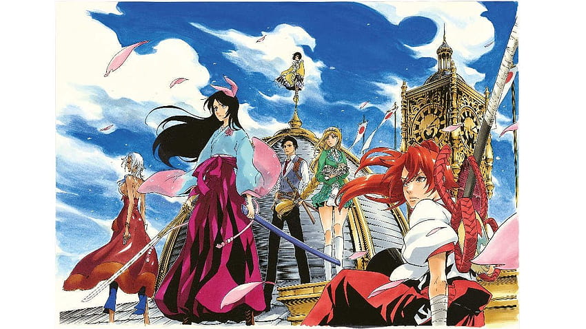 Entdecken Sie die beeindruckende Kunst von Sakura Wars, heute erhältlich HD-Hintergrundbild