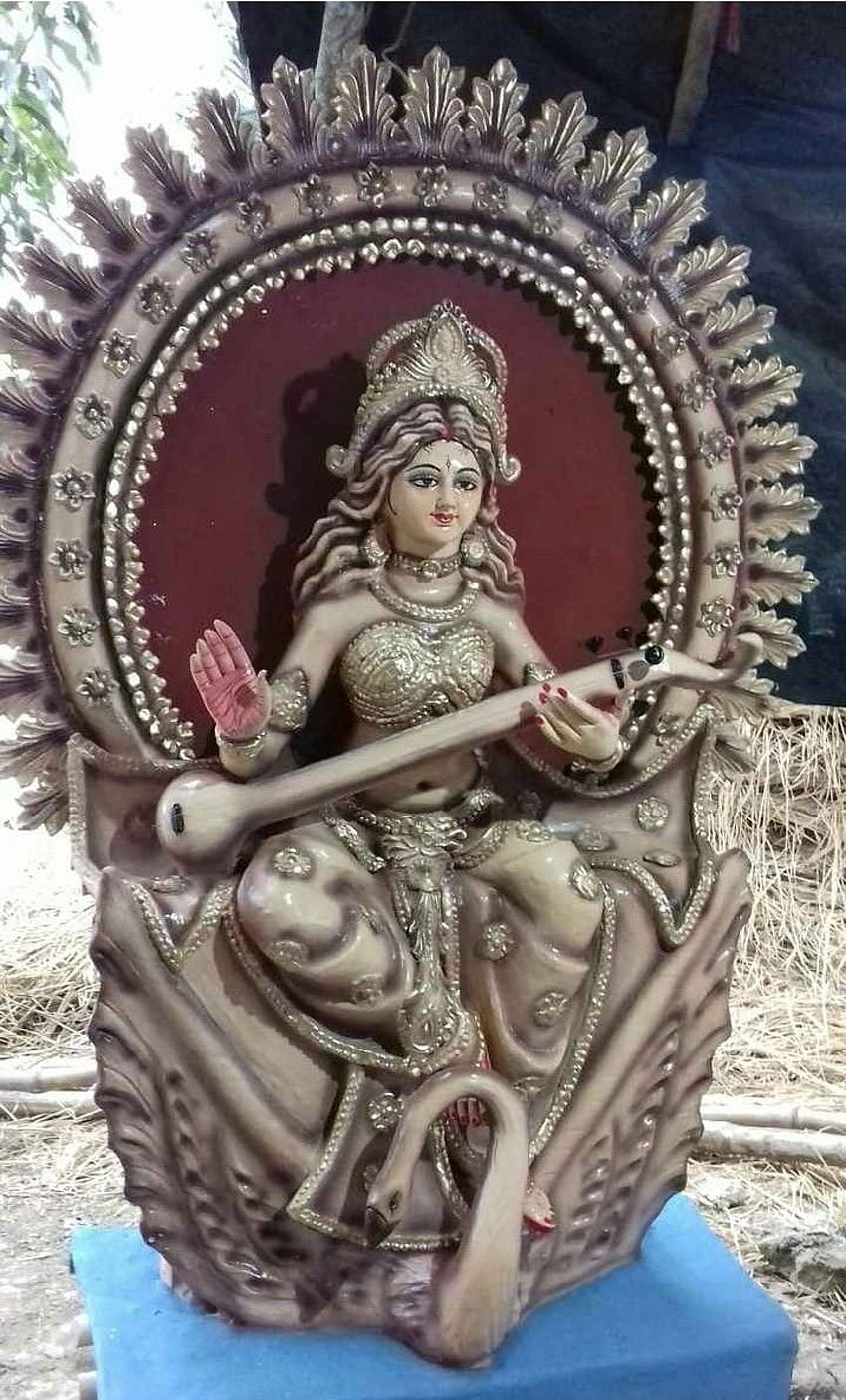 Sharda Maya, Saraswati Murti HD-Handy-Hintergrundbild