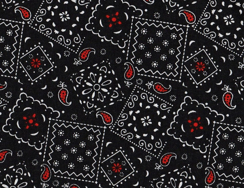 Black bandana kerchief paisley fabric patchwork abstract vector seamless  pattern Stock Vector  Adobe Stock