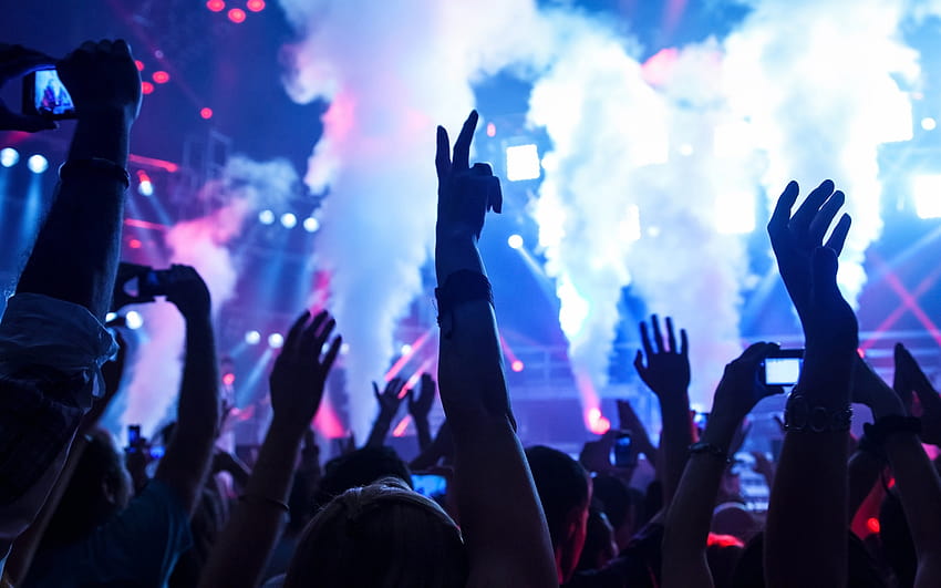Stage, party, electronica, smoke, people 3840x2160 U , party people HD  wallpaper | Pxfuel