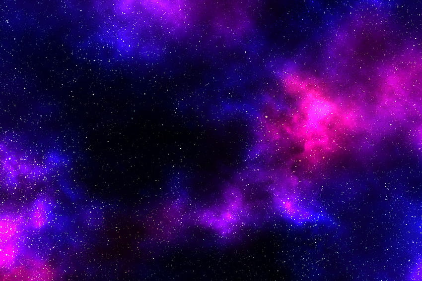 Galaxie rose foncé et violette Fond d'écran HD