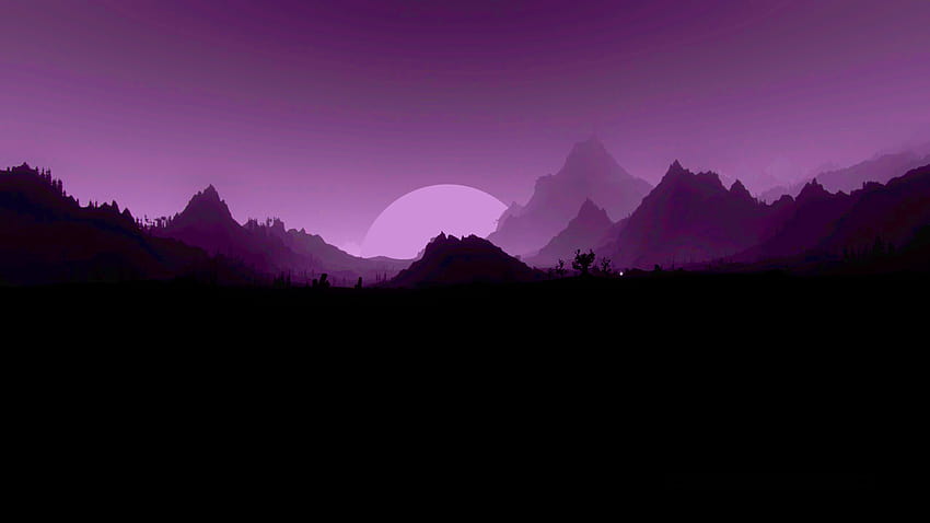 Purple sky[2560x1440]. Full credits to u/ realbadhorse in 2021, aesthetic landscape purple HD wallpaper