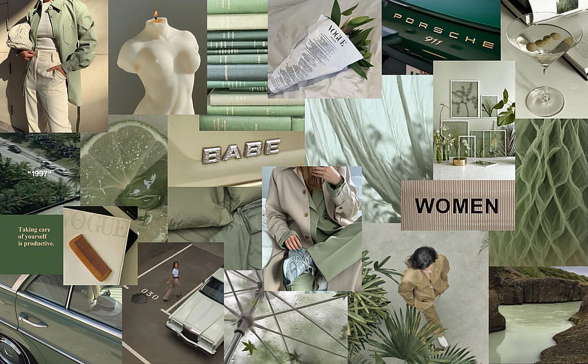 Green aesthetics macbook, green aesthetic collage HD wallpaper | Pxfuel