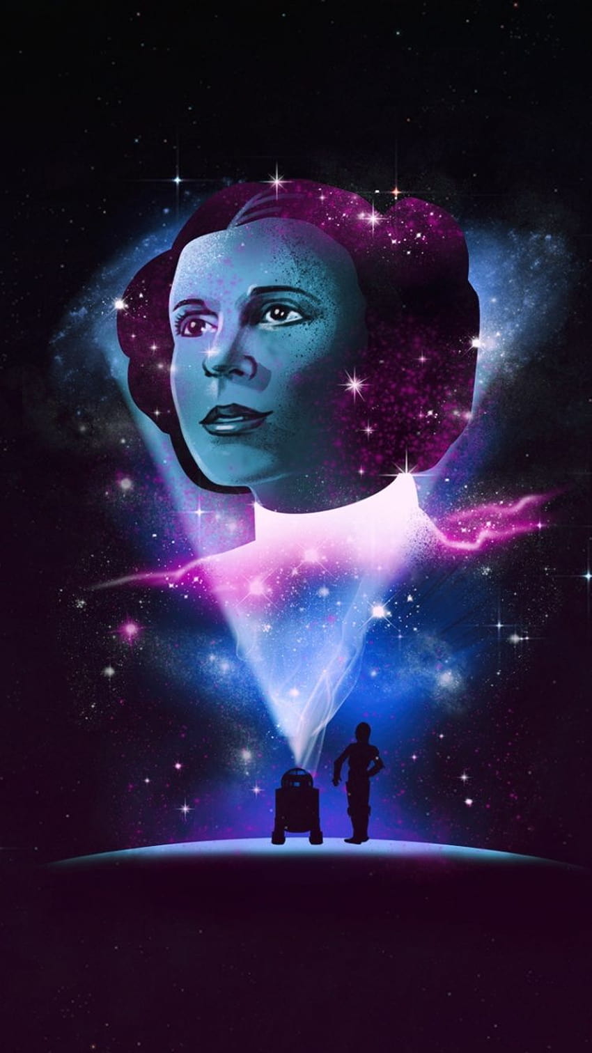 Princesa Leia, guerra de las galaxias, película, miniml, arte, 750x1334, iphone 7, iPhone 8, princesa leia iphone 10 fondo de pantalla del teléfono
