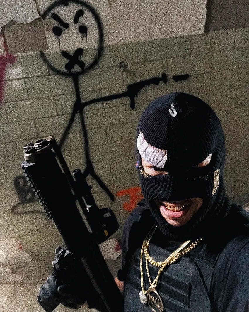 Estetica maschera da sci gangster pubblicata da Michelle Mercado Sfondo del telefono HD