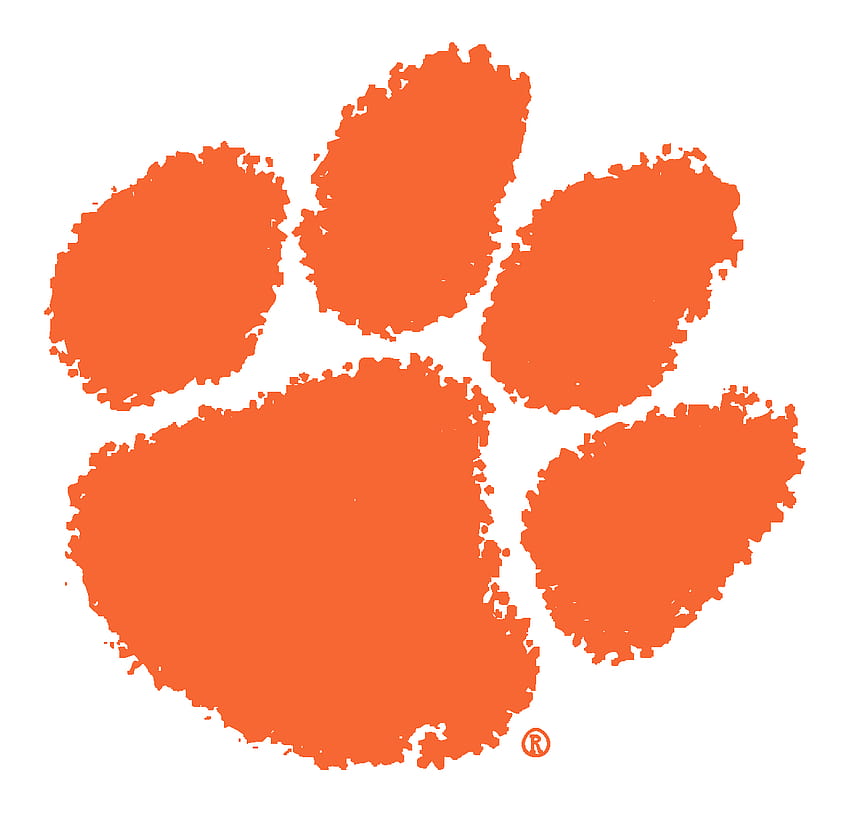 Clemson Tiger Paw Stencil, Clip Art, Clip Art on Clipart Library, red tiger paw HD wallpaper