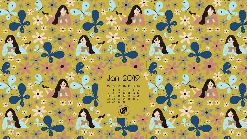January 2019 Calendar & Printable Planner HD wallpaper