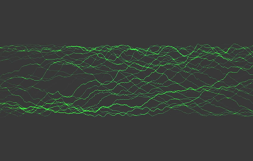 Music, Green, Black, Minimalism, Waves, Wave, Visualization , section минимализм, music wave HD wallpaper