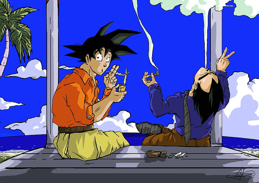 : 420, cannabis, marijuana, weed, ganja anime HD wallpaper