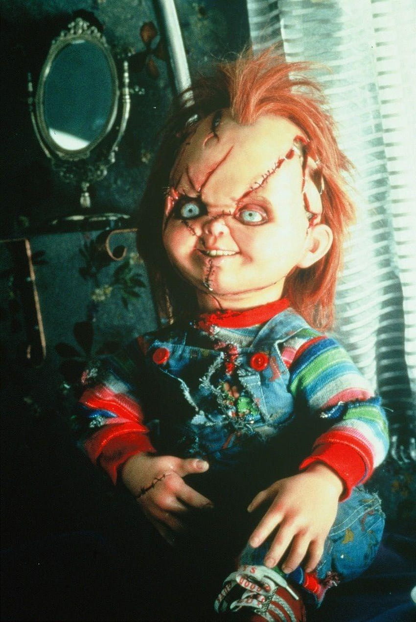 Chucky onun sayesinde, konuşan herhangi bir oyuncak bebek beni korkuttu, chucky bebek HD telefon duvar kağıdı