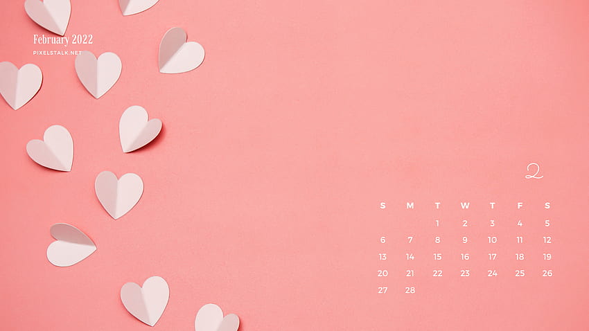 Februari 2022 Kalender untuk Wallpaper HD