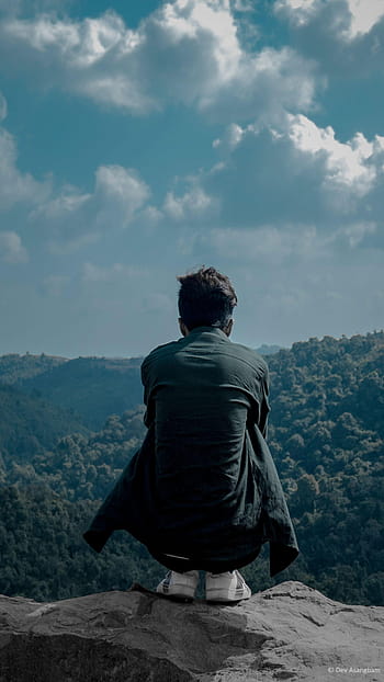 Man Lonely Meghalaya Hills Ultra Mobile HD phone wallpaper | Pxfuel