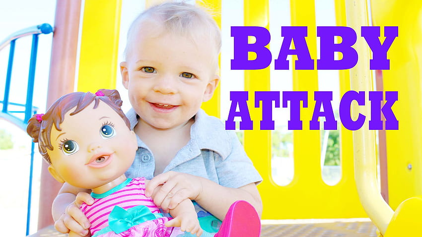 Watch Baby Alive BABY ATTACK Worlds Biggest CRAZY Baby at the Park with Baby Alive Boo Boo Doll HD wallpaper