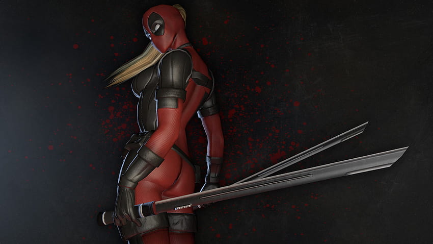 : Marvel Comics, Lady Deadpool, screenshot, 2048x1152 px 2048x1152 HD wallpaper