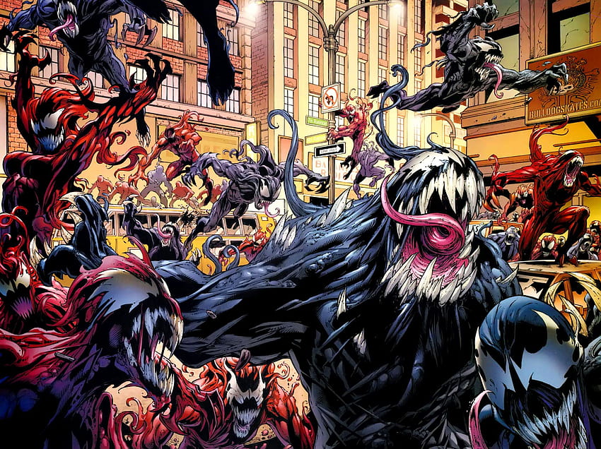 Carnage는 'Venom' 악당이 될 것입니다. 시니스터 식스 어셈블, 대학살 대 독 HD 월페이퍼