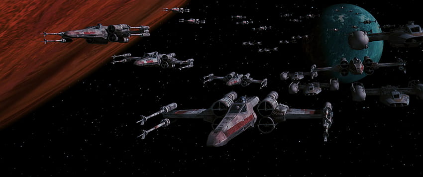 Battle of Yavin, attack on the death star HD wallpaper