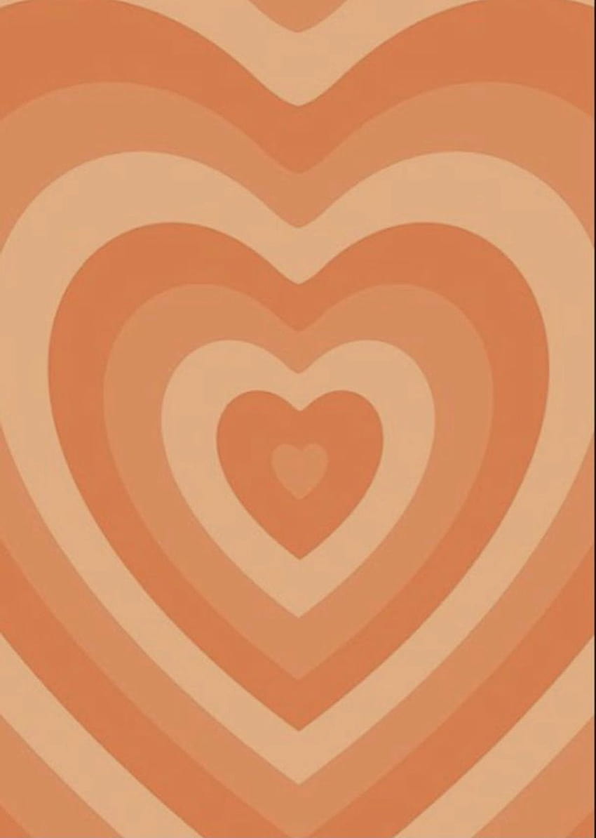 Pin on colors, orange heart aesthetic HD phone wallpaper