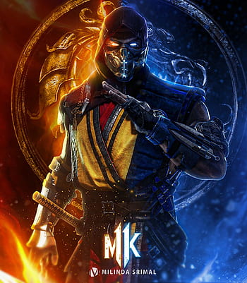 Mortal Kombat (2021) Poster - Scorpion Poster. Scorpion mortal kombat ...